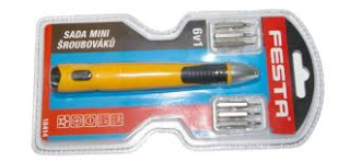 Sada mini šroubováků 6V1+pero+LED
